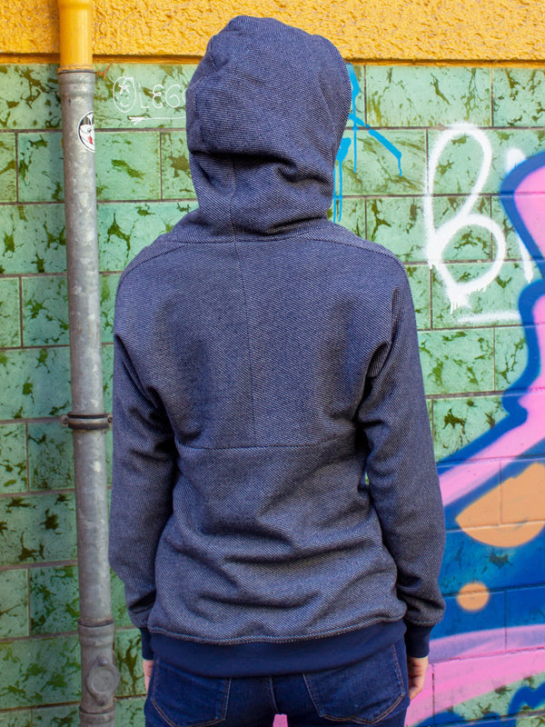 HOODIE Sweat Navy Ecru - Kolla.Berlin